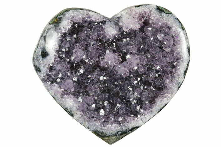 Dark Purple Amethyst Heart - Uruguay #172039